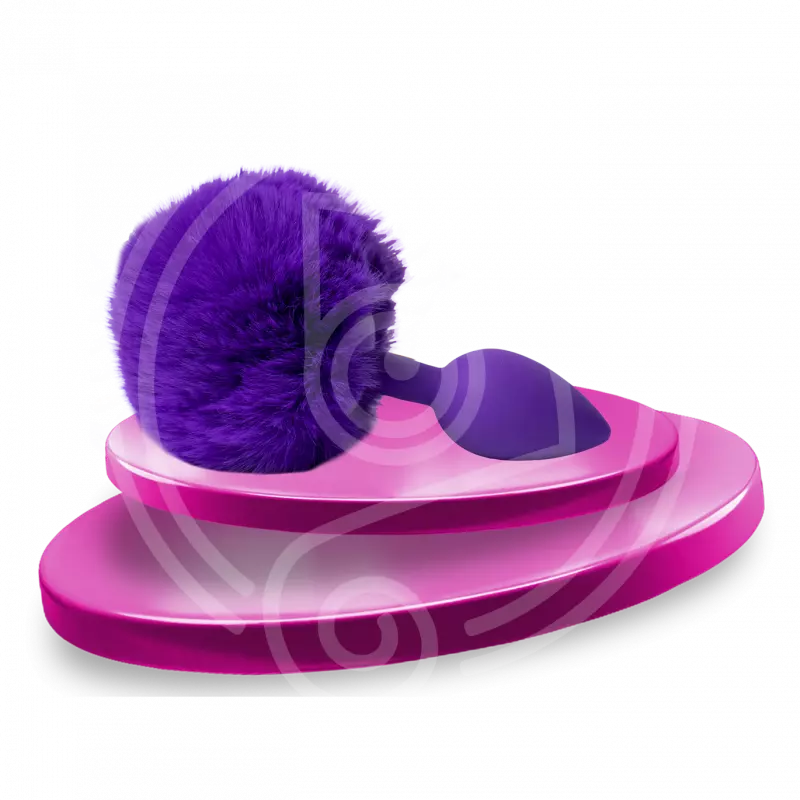 POMPOM PLUG SILICONA  MORADO