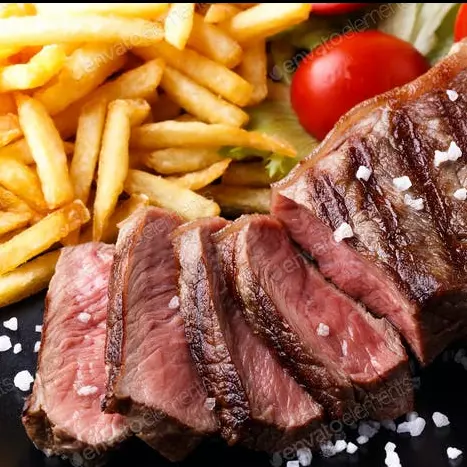 Colita de cuadril c/Guarnicion