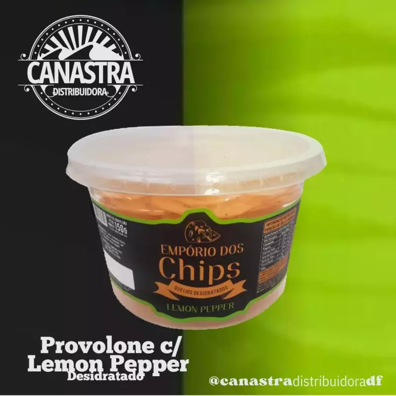 Provolone desidratado c lemon pepper