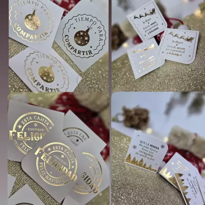 Tarjeta estampada x12 navi