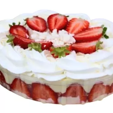 Torta merengue de morango grande