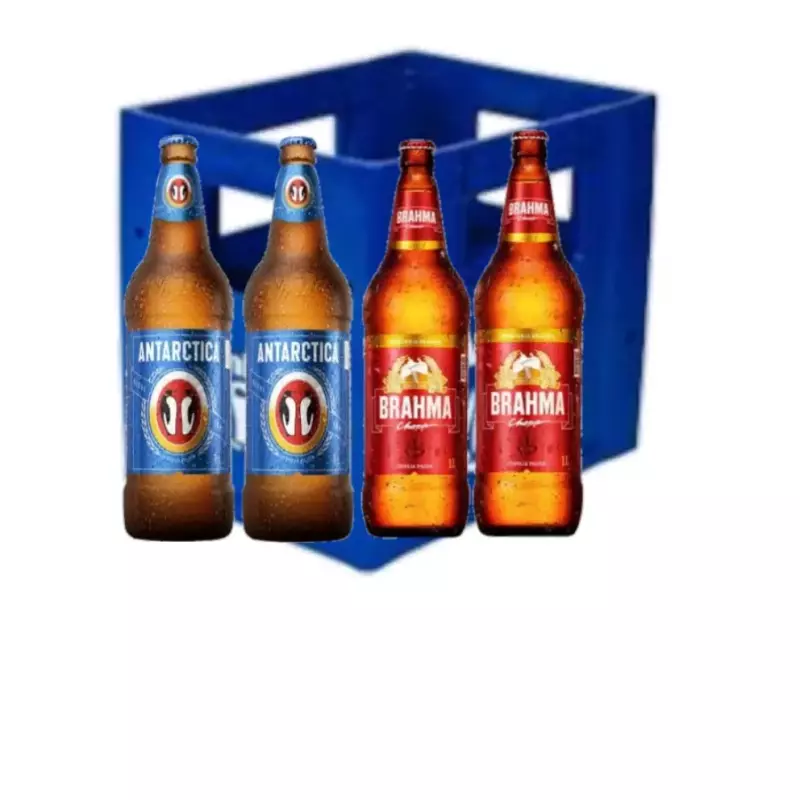 Caixa de 1L 6 Antarctica e  6 Brahma