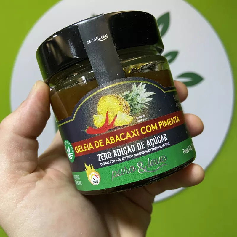 Geleia abacaxi e pimenta Puro & Leve