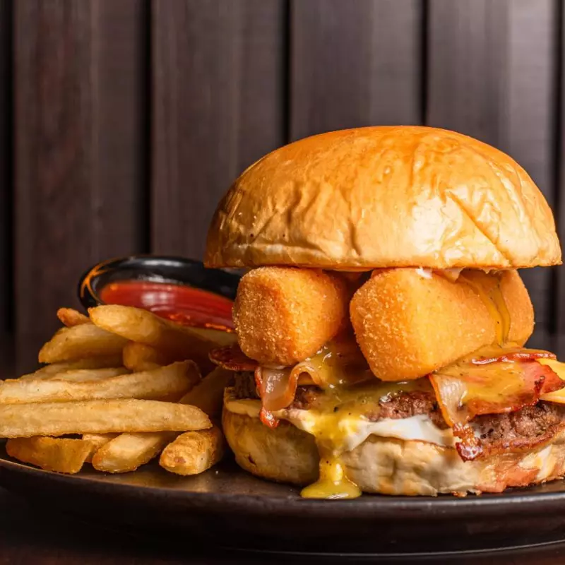 Mozzarella Stick Burger