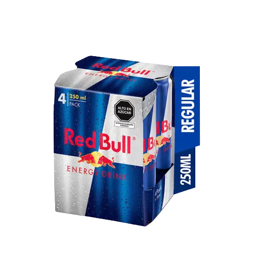 Red Bull Pack de 4 unid Lata 250 ml