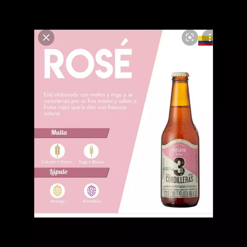Cerveza Rosada 3 Cordilleras