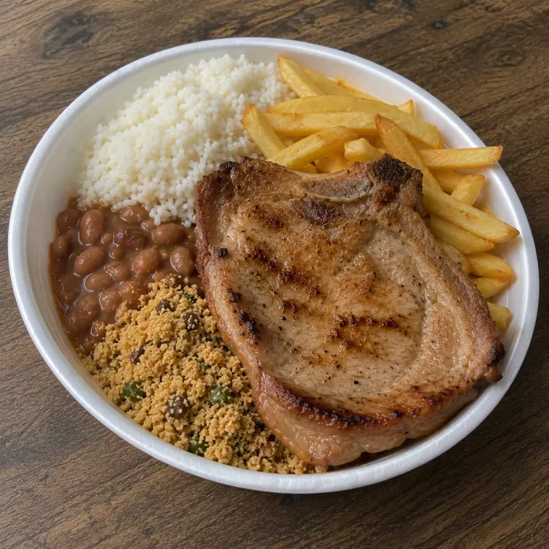 Bisteca com fritas