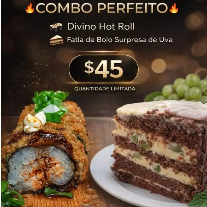 Combo hot roll + Sobremesa