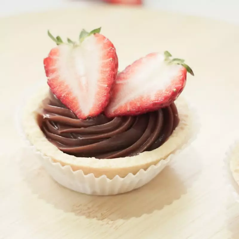 Tortinha - Brigadeiro com Morango