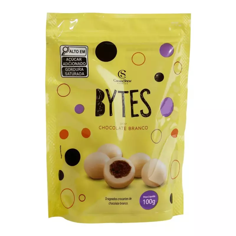 Drageado Bytes Branco Crocante 100g