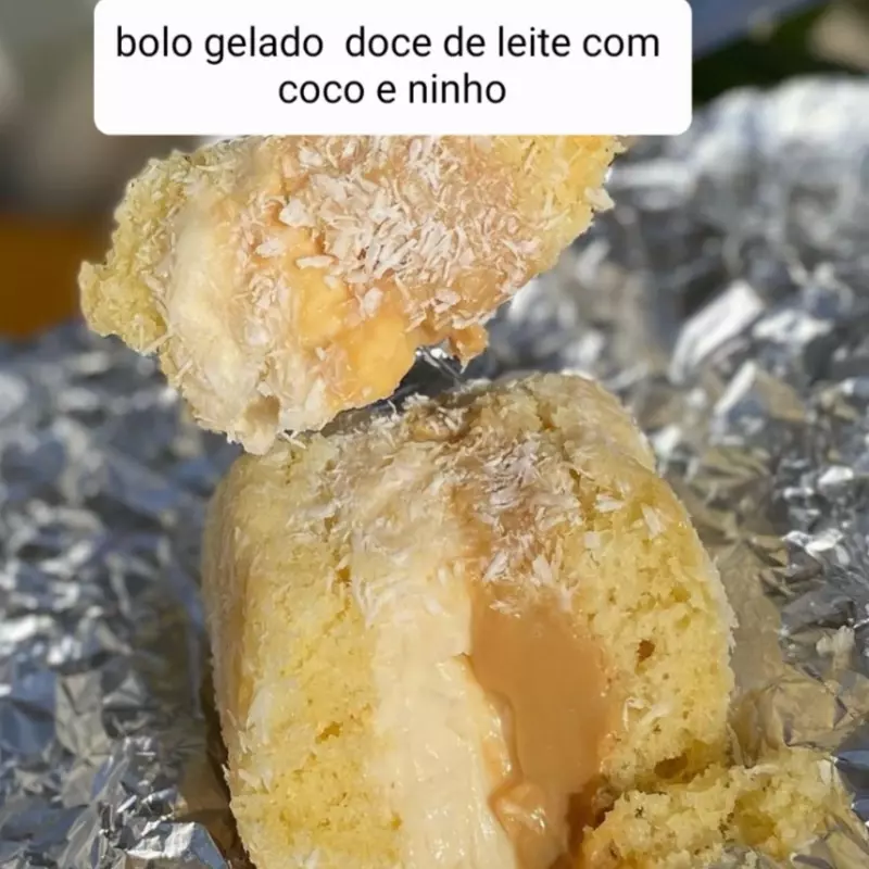 BOLO GELADO NINHO COM DOCE DE LEI