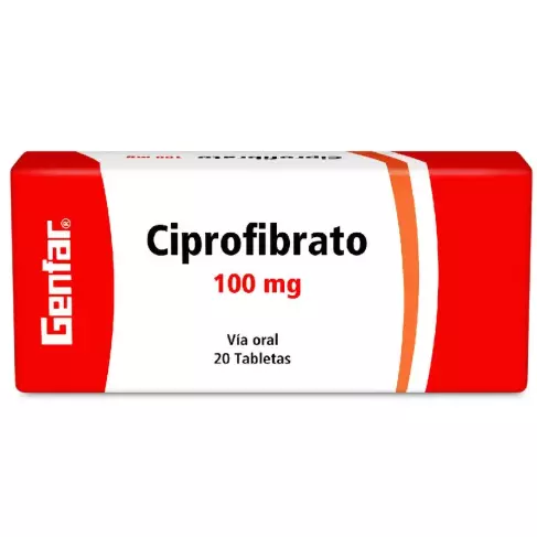 CIPROFIBRATO 100MG 20 TABLETAS