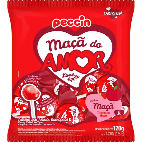 PIRULITO MAÇÃ DO AMOR 480G
