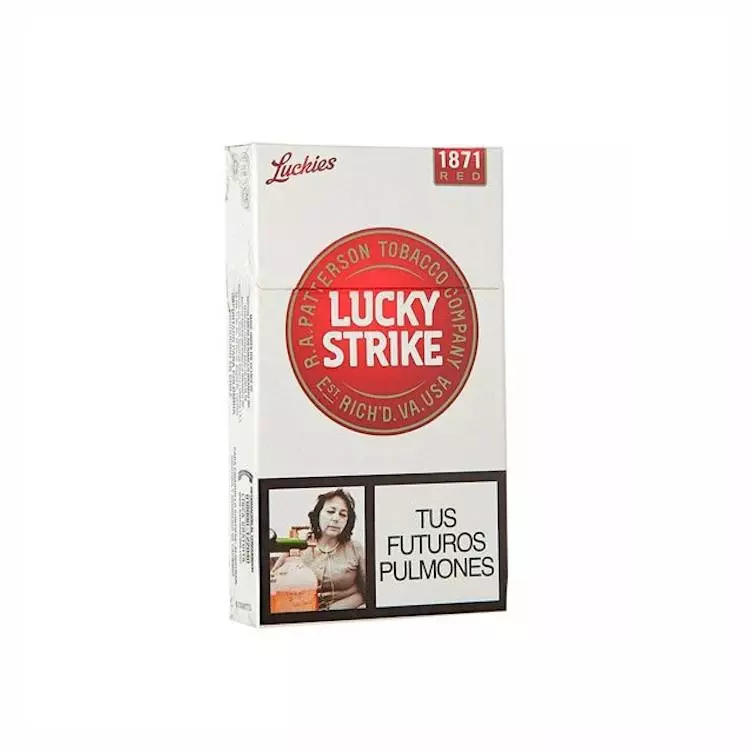 Cigarrillo Lucky strike Rojo
