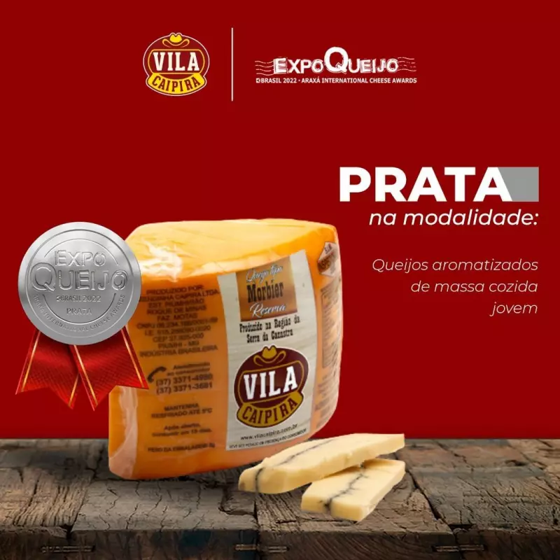 Queijo Morbier Vila Caipira (±280g🥈🥈🥈