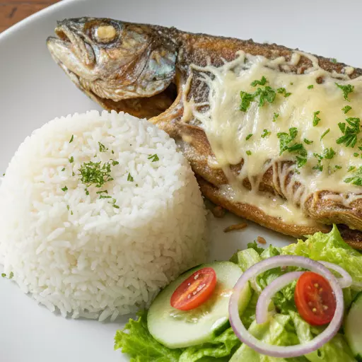 Trucha a la parmesana