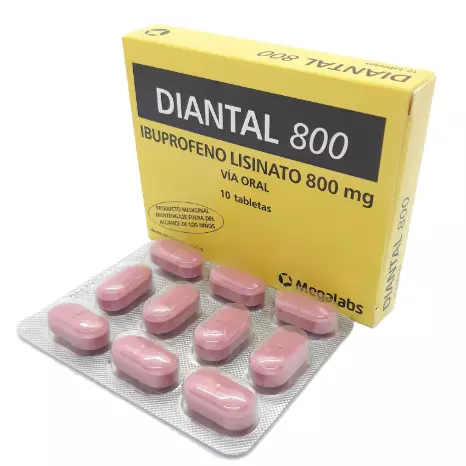 DIANTAL 800 MG 10 TABLETAS
