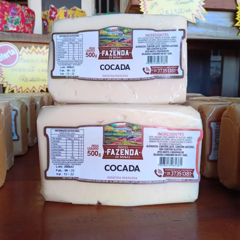 Cocada tablete tradicional