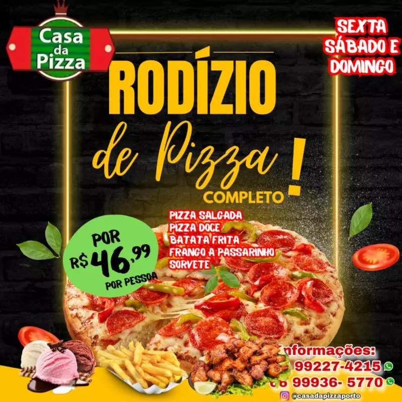 Rodízio SEXTA, SÁBADO e DOMINGO