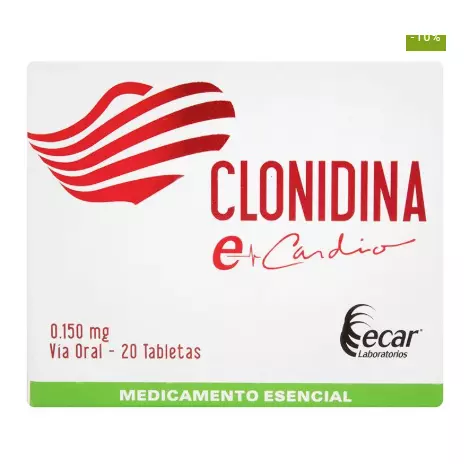 CLONIDINA 0.150MG 60 TABLETAS
