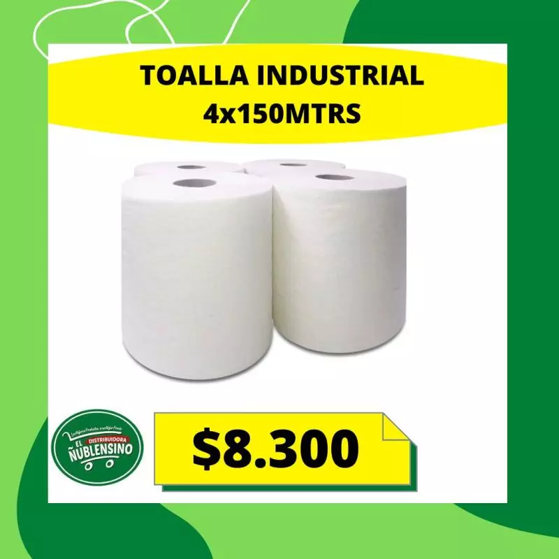 Manga toalla industrial x4