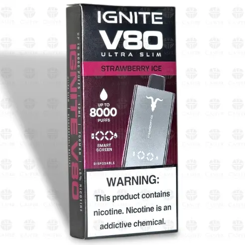 v80 strawberry ice slim