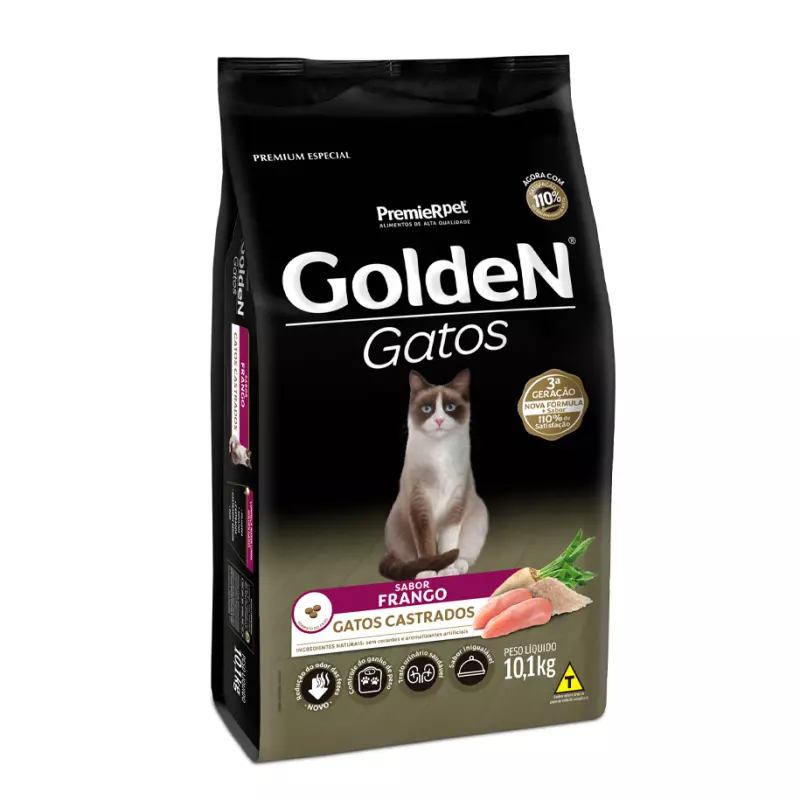 Golden Gatos Castrados Frango 10,1kg