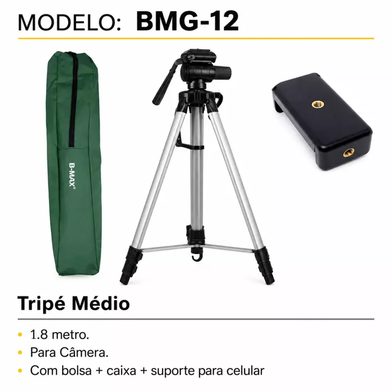 SUPORTE TRIPÉ 1.8M B-MAX BMG-12