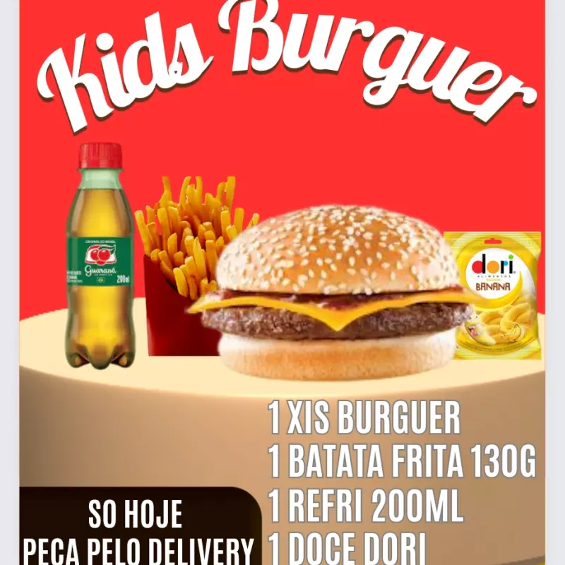 KIDS BURGUER O COMBO DA GURIZADA