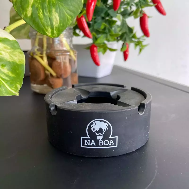Cinzeiro NaBoa Silicone Tampa Cores