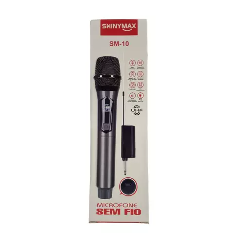 MICROFONE SHINYMAX UHF S/FIO SM-10