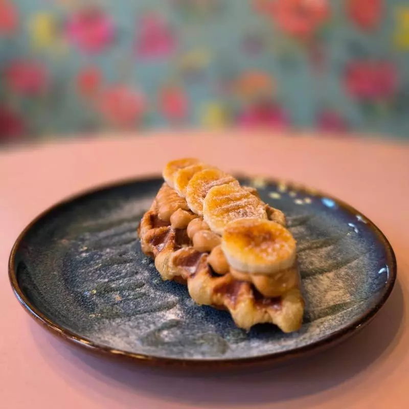 Croffle - Banana and Peanut Butter