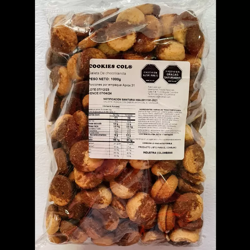 MINI GALLETA POLVOROSA CON CHOCOLATE