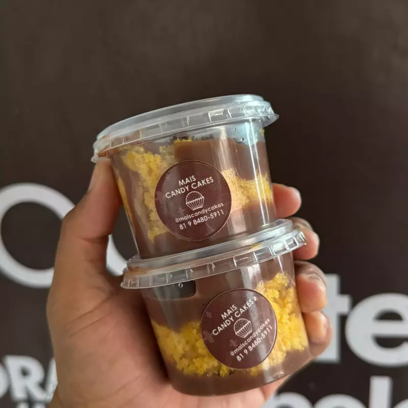 Mini pote de Cenoura com Chocolate