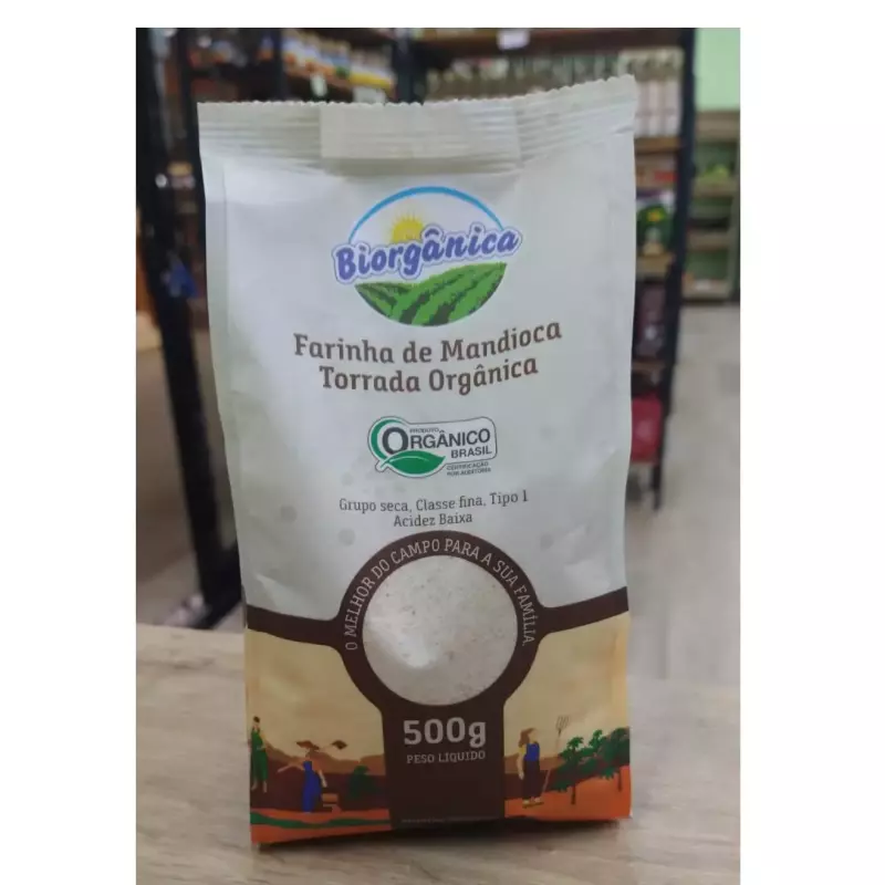 FARINHA DE MAND. TORRADA ORG. 500gr