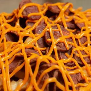 PORÇÃO DE CALABRESA,BACON,QUEIJO, CHEDDAR