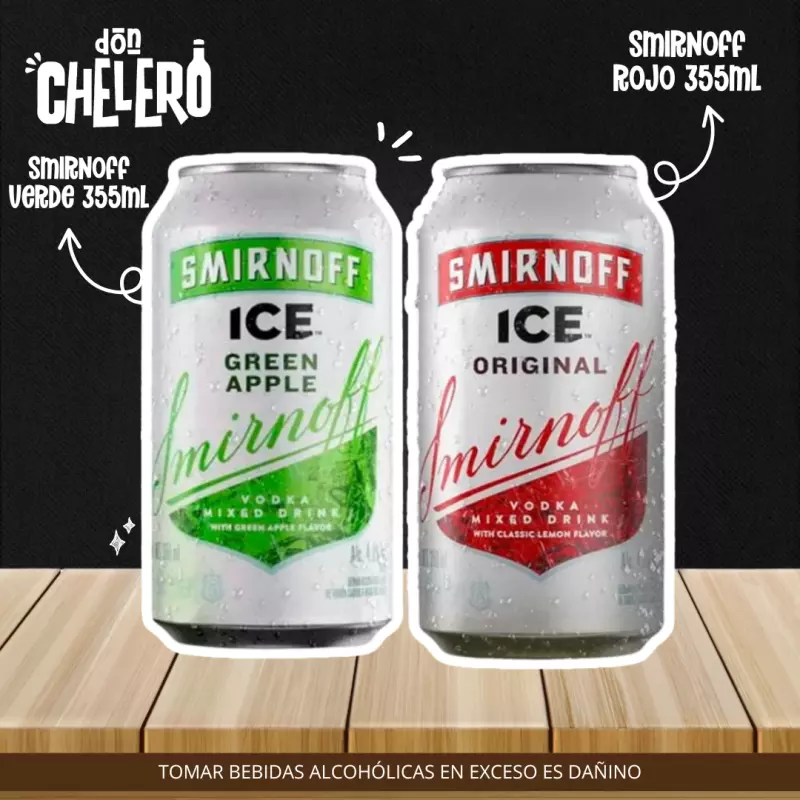 SMIRNOFF X 350 ML. (1 LATA)