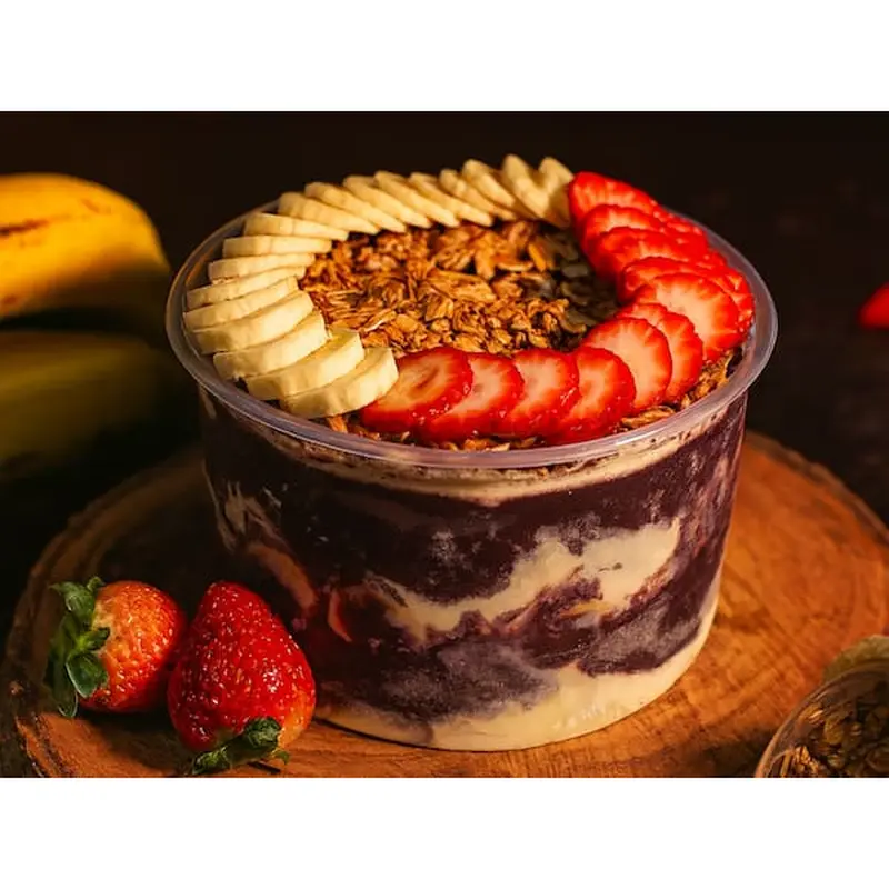 Mega Pote de Açaí 1l Recheado + 5 Acompanhamentos Grátis