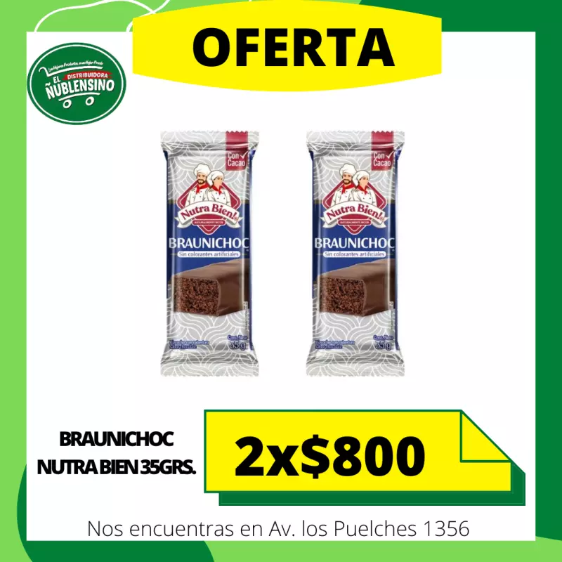 Pack braunichoc nutra bien 35grs x2