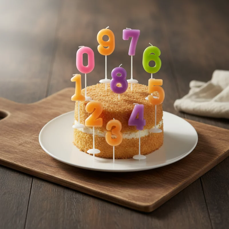 2008 VELAS NUMERICAS- 8.5 X 3CM