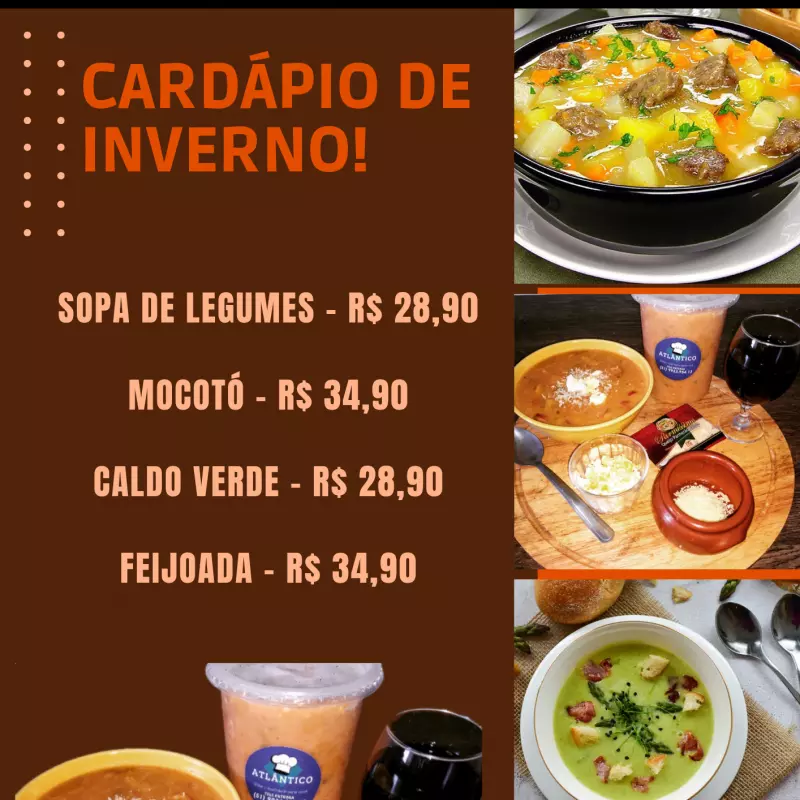 Sopa de legumes e carne!
