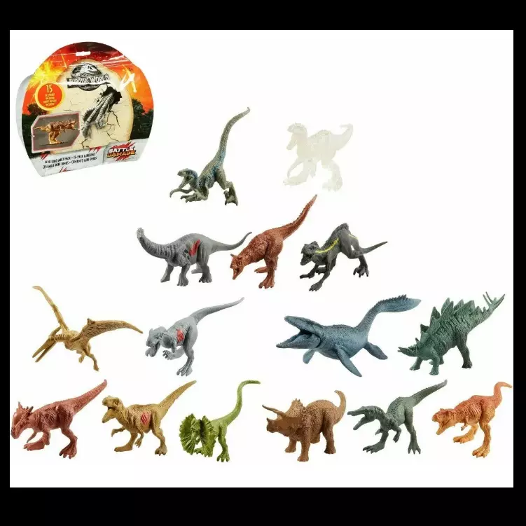 Set 15 Minidinos Jurassic mattel
