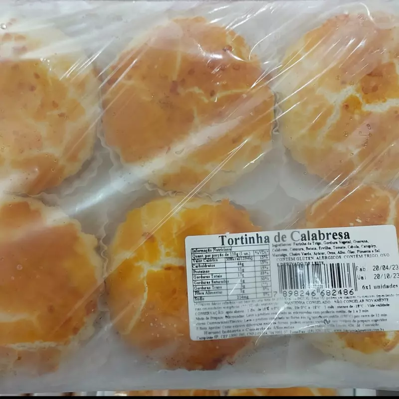 Tortinha de calabresa com 6 unidades