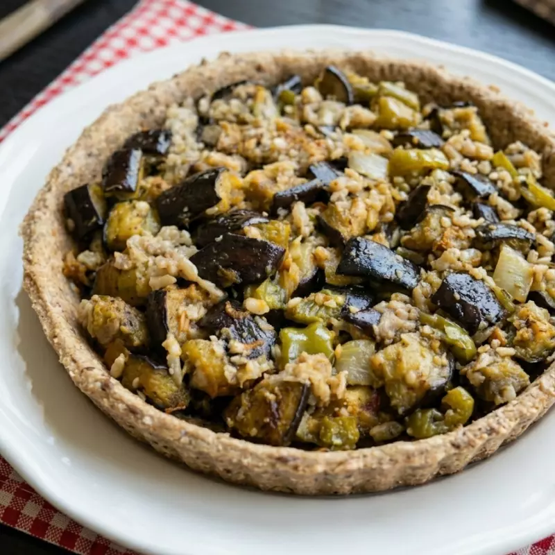 TARTIN DE BERENJENA Y TRIGO BURGOL