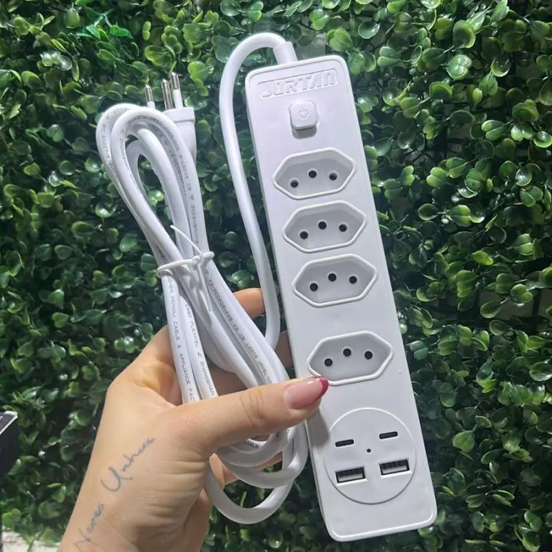 Extensao 4 Tomadas Filtro De Linha