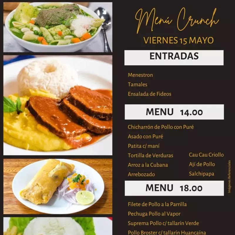 Menú 14.00 soles