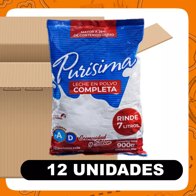 Bulto Purísima Leche Completa 900g