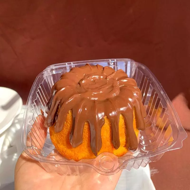 Mini vulcão cenoura com chocolate