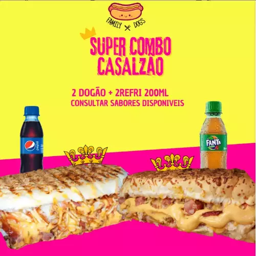 CB3 - COMBO CASAL + BEBIDA