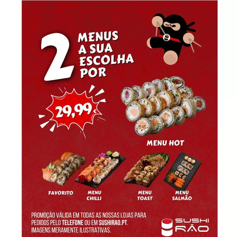 🎉  2 Menus por €29,99